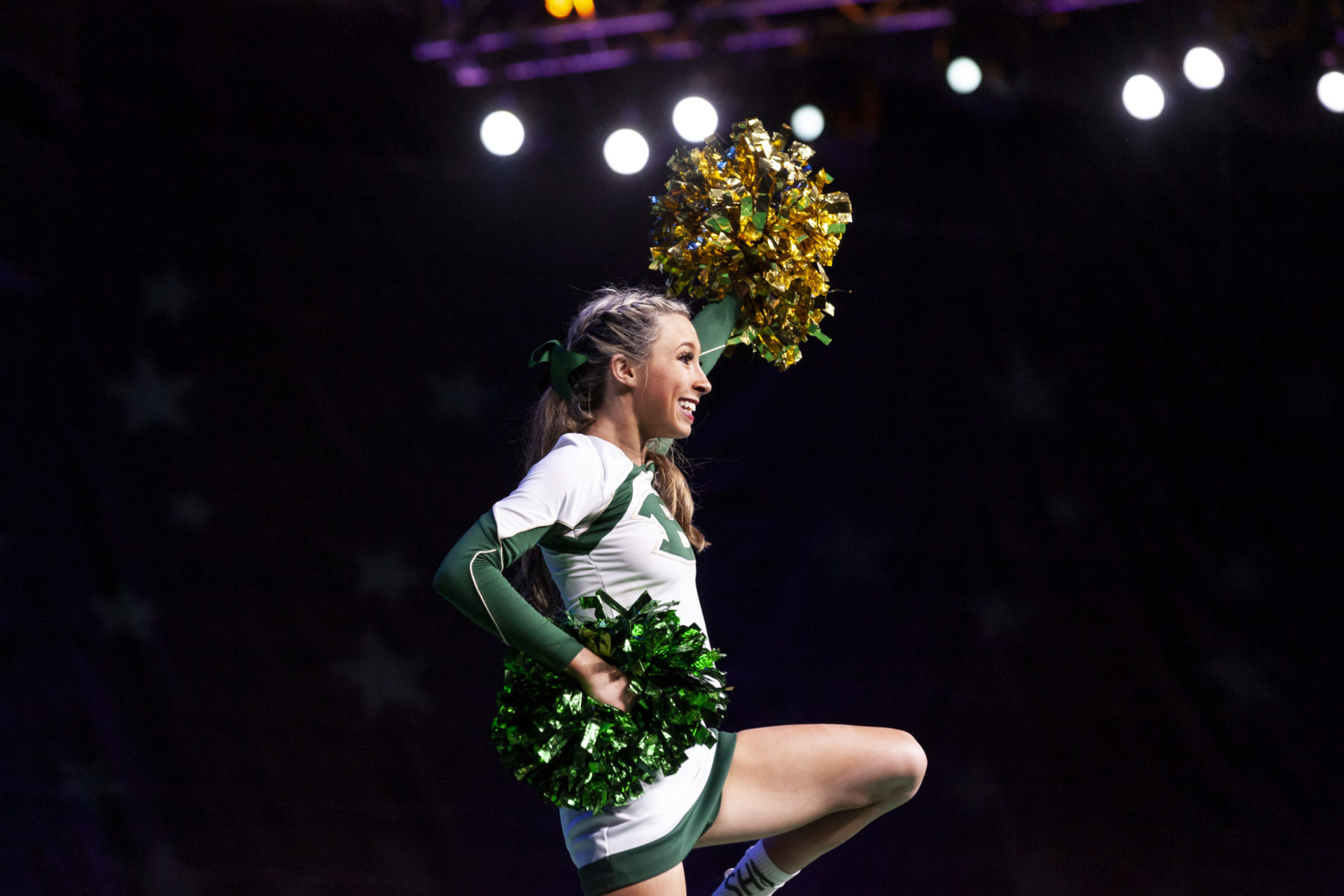 Cheerleader Pom Poms  Cheer routines, Competitive cheer, Cheerleading stunt